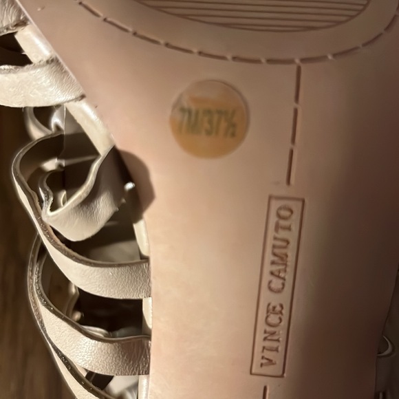 Vince Camuto Alaizah Soft Braided Leather Caged Sandal Size 7 - Picture 7 of 7